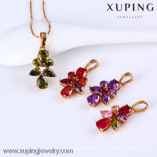 31379-Xuping Vente chaude Diamant Pendentif Bijoux En Laiton Collier Pendentif